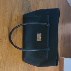 Kate Spade Black Tote Bag with Gold Accent